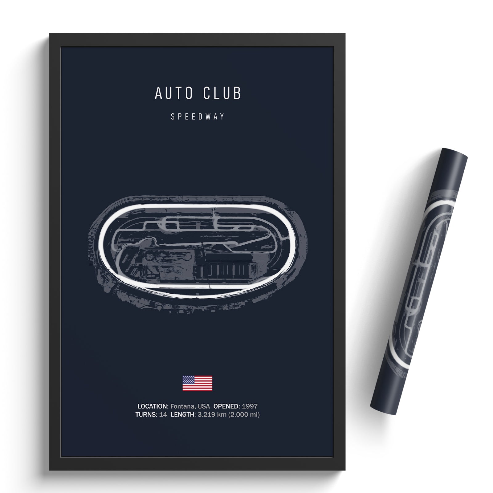 Auto Club Speedway - Racetrack Print