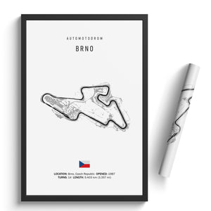 Automotodrom Brno - Racetrack Print