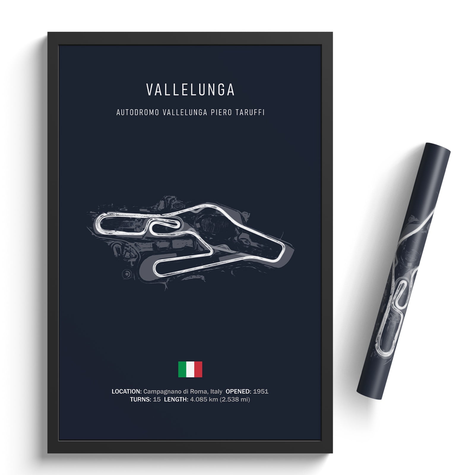 Autodromo Vallelunga Piero Taruffi - Racetrack Print