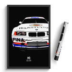 Load image into Gallery viewer, BMW M3 E36 GTR - Race Car Print
