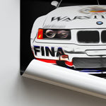 Load image into Gallery viewer, BMW M3 E36 GTR - Race Car Print
