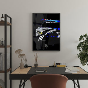 BMW M4 GT3 - Race Car Poster Print