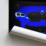 Load image into Gallery viewer, BMW X3 M Competition - Sports Car Poster Print Close Up
