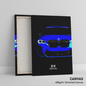 BMW X3 M Competition - Sports Car Canvas Print