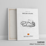 Load image into Gallery viewer, Circuit de Barcelona-Catalunya (Chicane) - Racetrack Print
