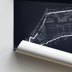 Load image into Gallery viewer, Bellahøj Park - Racetrack Poster Print Close Up
