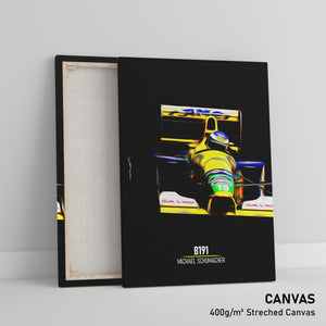 Benetton B191, Michael Schumacher 1991 - Formula 1 Print