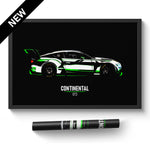 Load image into Gallery viewer, Bentley Continental GT3 - Race Car Poster Print
