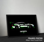 Load image into Gallery viewer, Bentley Continental GT3 - Race Car Framed Poster Print
