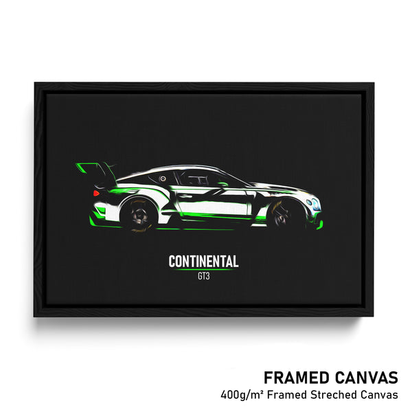 Bench Car Print Bentley Continental GT3 - Race Car Print – Illustrated Tracks