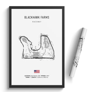 Blackhawk Farms Raceway - Racetrack Print