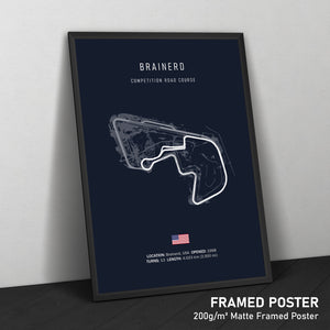 Brainerd (Competition Road Course) - Racetrack Print