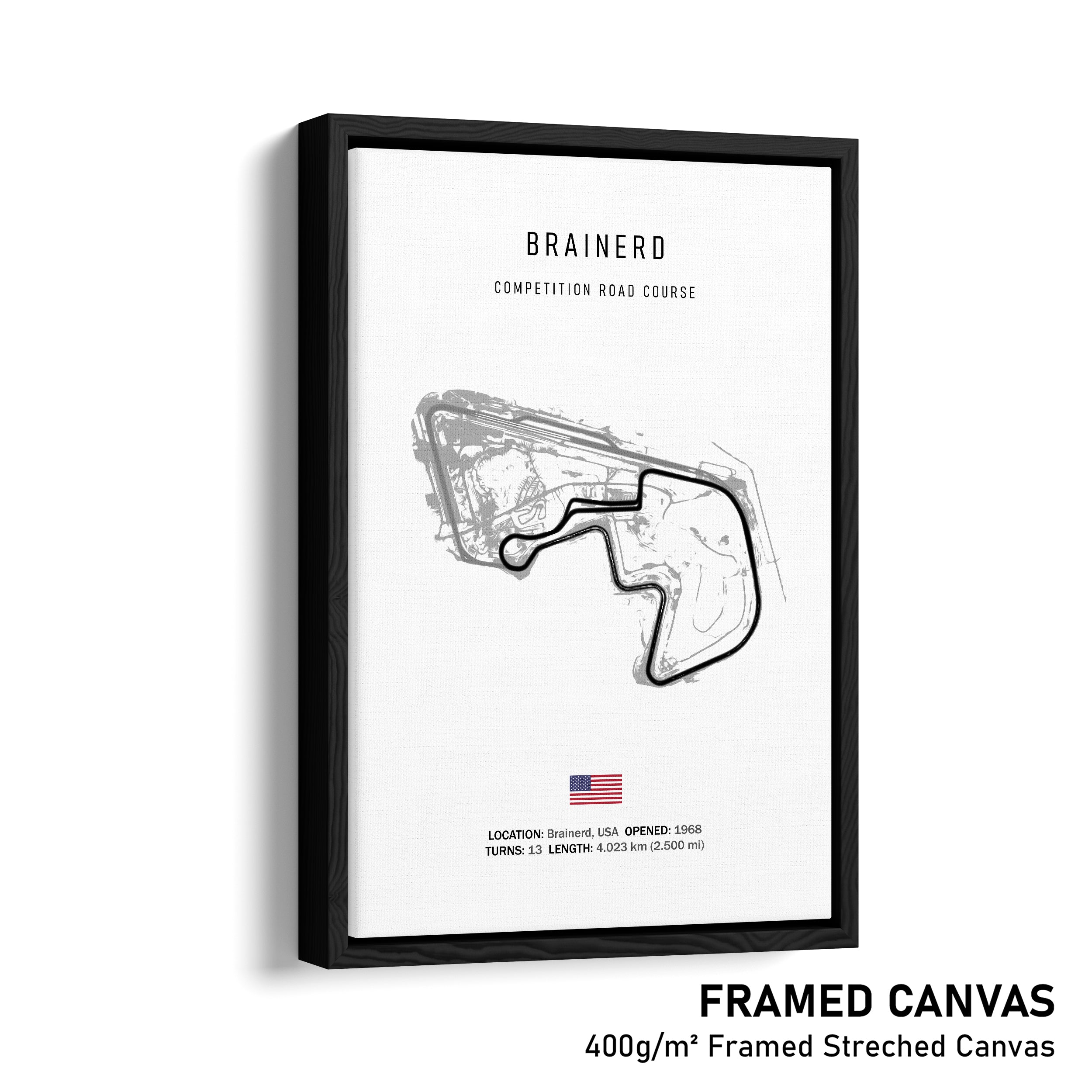 Brainerd (Competition Road Course) - Racetrack Print