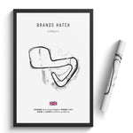 Load image into Gallery viewer, Brands Hatch Circuit - Racetrack Print
