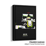 Load image into Gallery viewer, Brawn BGP 001, Jenson Button 2009 - Formula 1 Print
