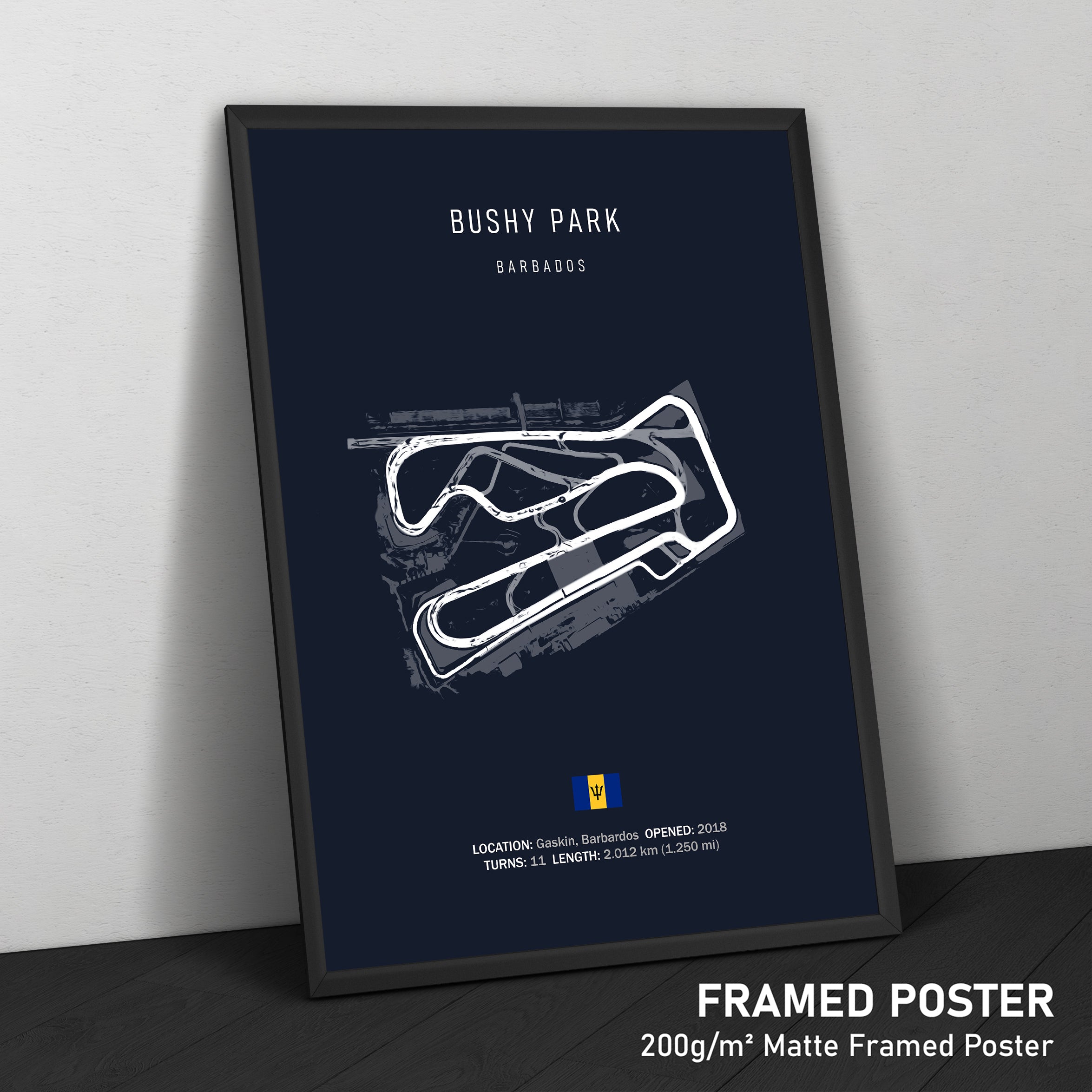 Bushy Park - Racetrack Framed Poster Print