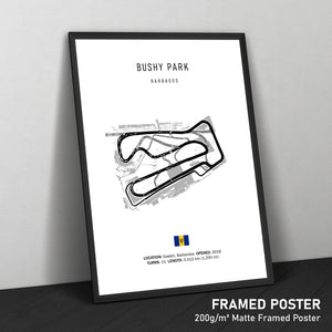 Bushy Park - Racetrack Framed Poster Print