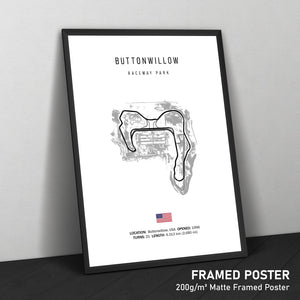 Buttonwillow Raceway Park - Racetrack Print