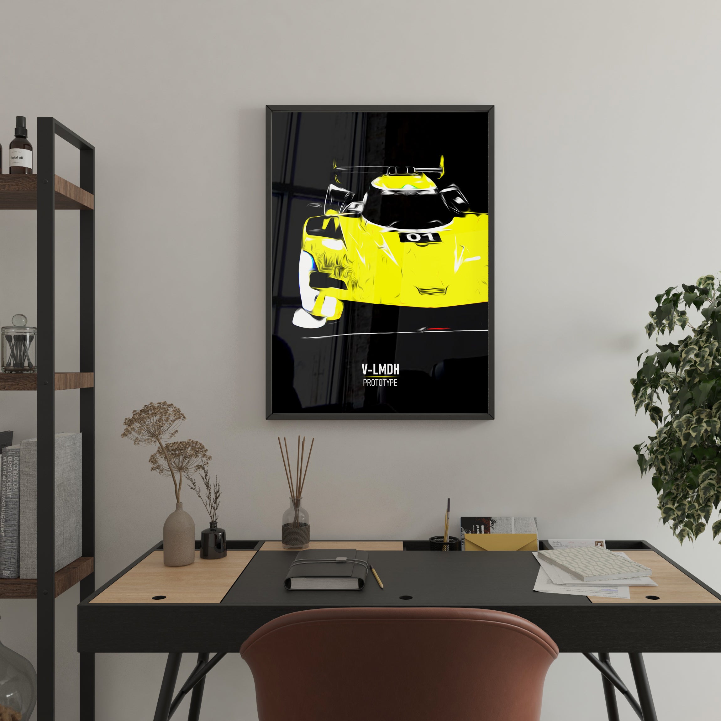 Cadillac V-LMDh Prototype - Race Car Framed Poster Print