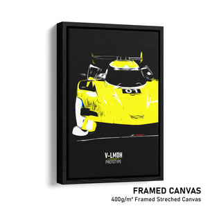 Cadillac V-LMDh Prototype - Race Car Framed Canvas Print