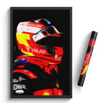 Load image into Gallery viewer, Carlos Sainz Jr, Ferrari 2022 - Formula 1 Print
