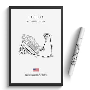 Carolina Motorsports Park - Racetrack Print