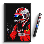 Load image into Gallery viewer, Charles Leclerc, Ferrari 2019 - Formula 1 Print
