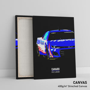Chevrolet Camaro Hendrick Motorsports, Kyle Larson 2022 - NASCAR Print
