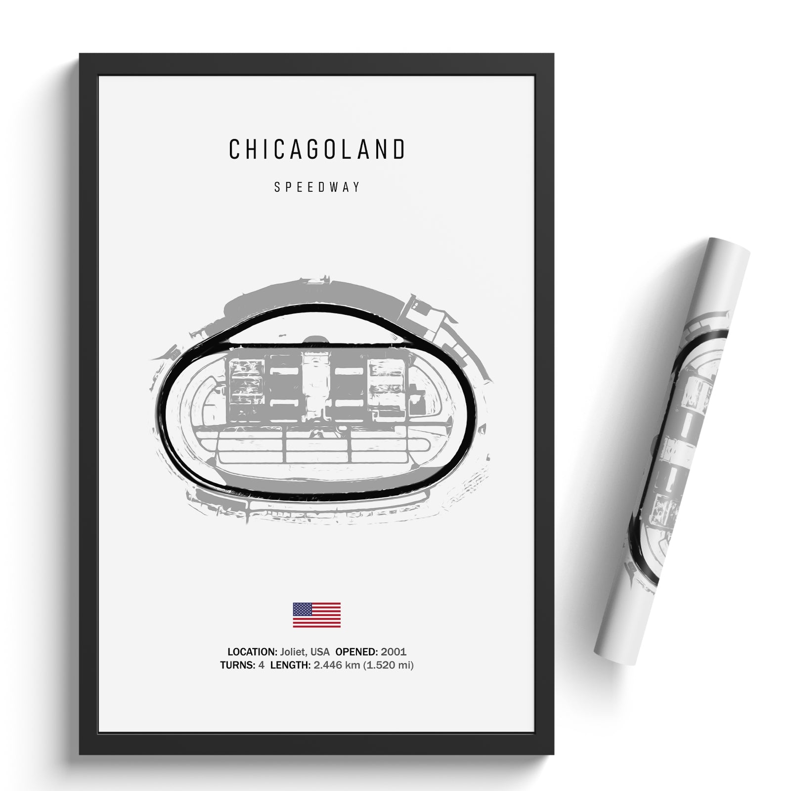 Chicagoland Speedway - Racetrack Print