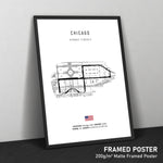 Load image into Gallery viewer, Chicago Street Circuit - Racetrack Print
