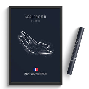 Circuit Bugatti - Racetrack Print