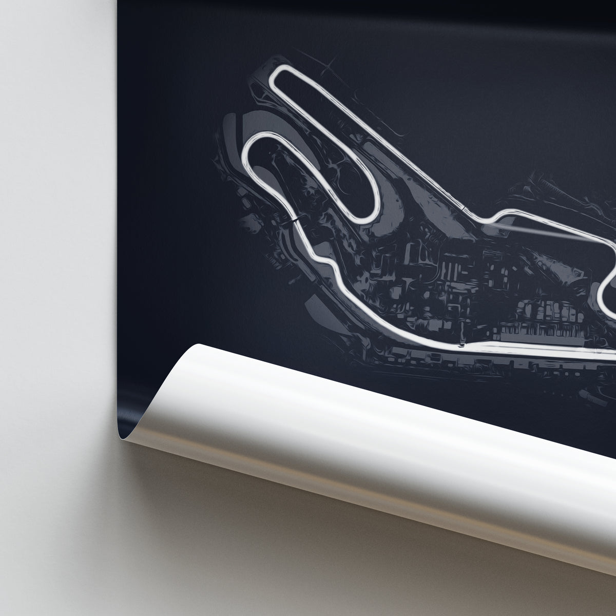 Circuit Bugatti - Racetrack Print – Illustrated Tracks