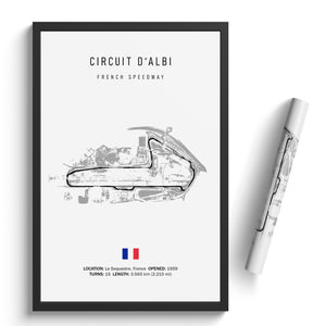 Circuit d'Albi - Racetrack Print