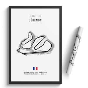 Circuit de Lédenon - Racetrack Print