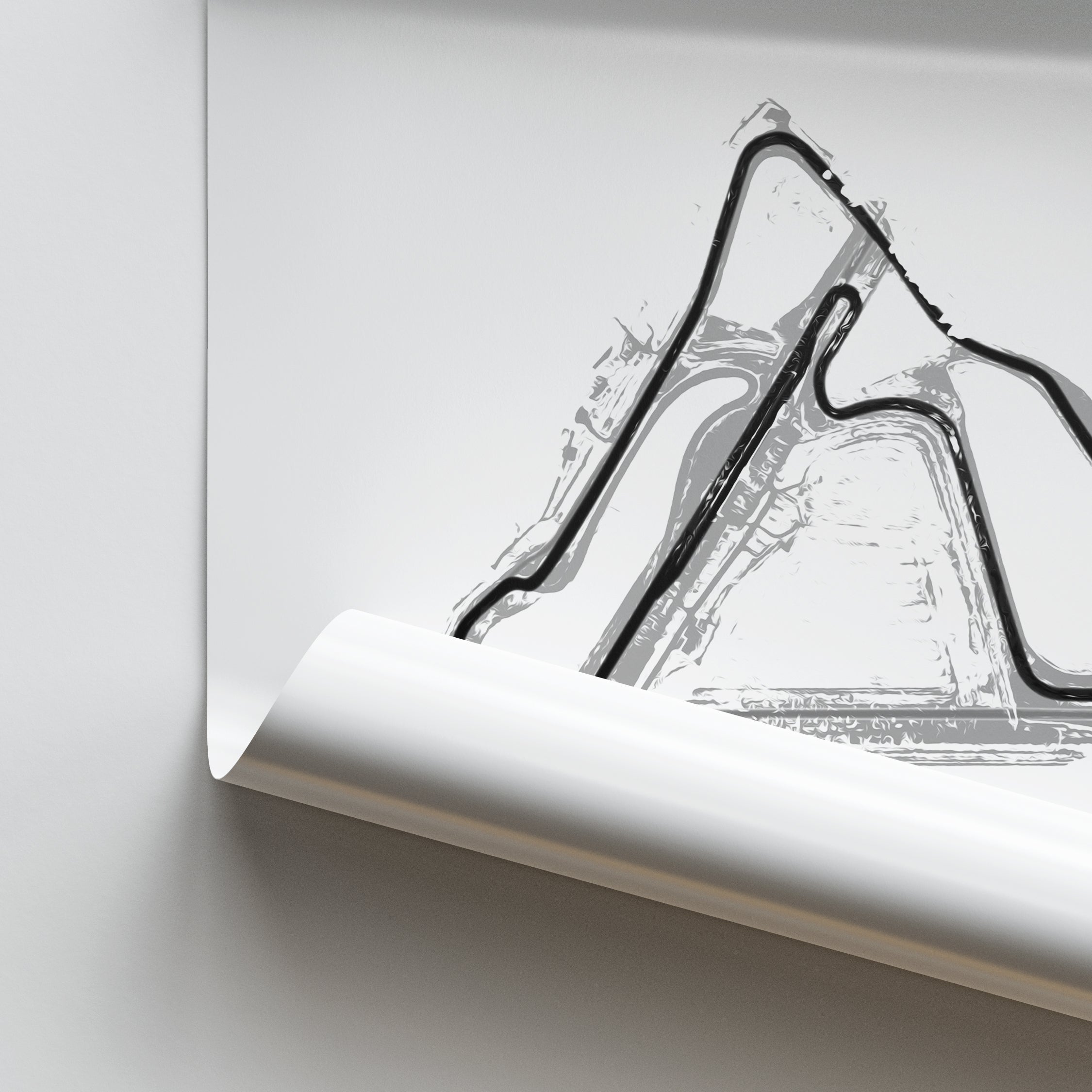 Croft Circuit - Racetrack Print