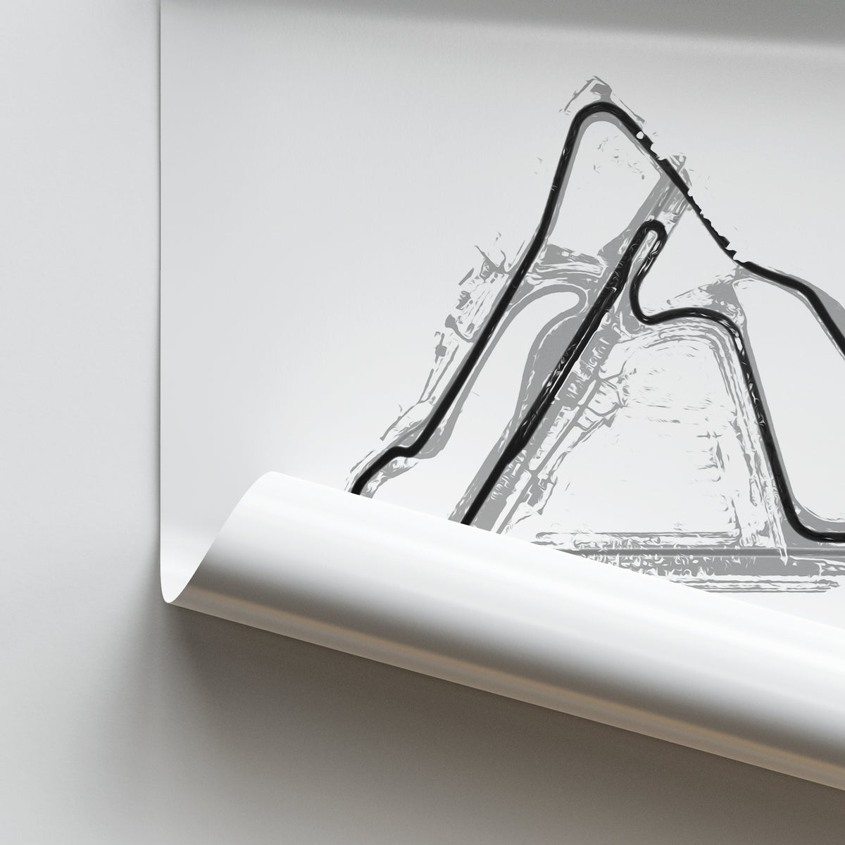 Croft Circuit - Racetrack Print – Illustrated Tracks