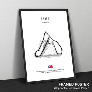 Croft Circuit - Racetrack Print