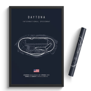 Daytona International Speedway Road Course - Racetrack Print