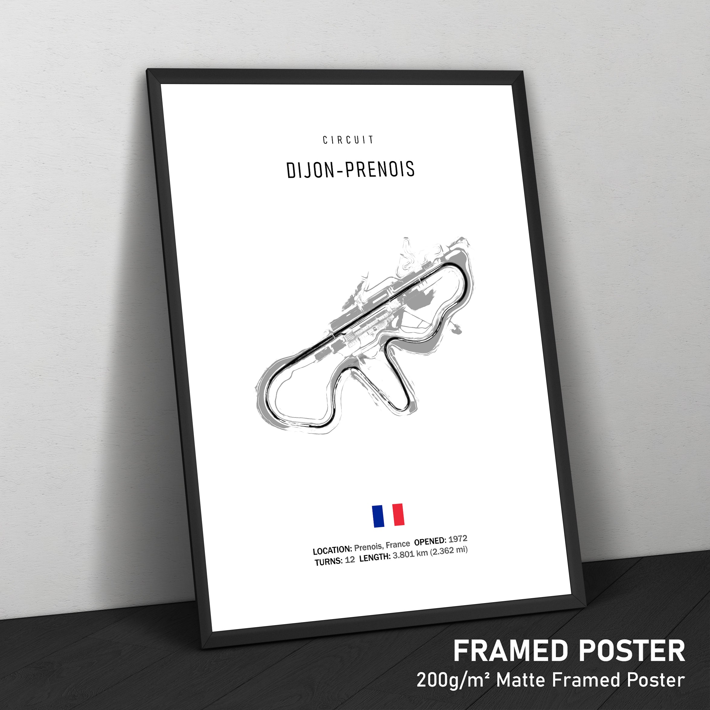Circuit Dijon-Prenois - Racetrack Print