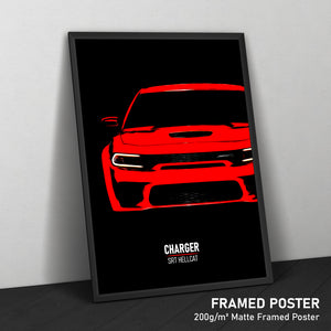 Dodge Charger SRT Hellcat - Sports Car Print