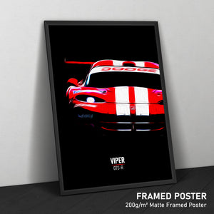 Dodge Viper GTS-R - Race Car Print