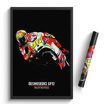 Load image into Gallery viewer, Ducati Desmosedici GP12, Valentino Rossi 2012 - MotoGP Print

