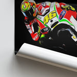 Charger l&#39;image dans la galerie, Ducati Desmosedici GP12, Valentino Rossi 2012 - MotoGP Print
