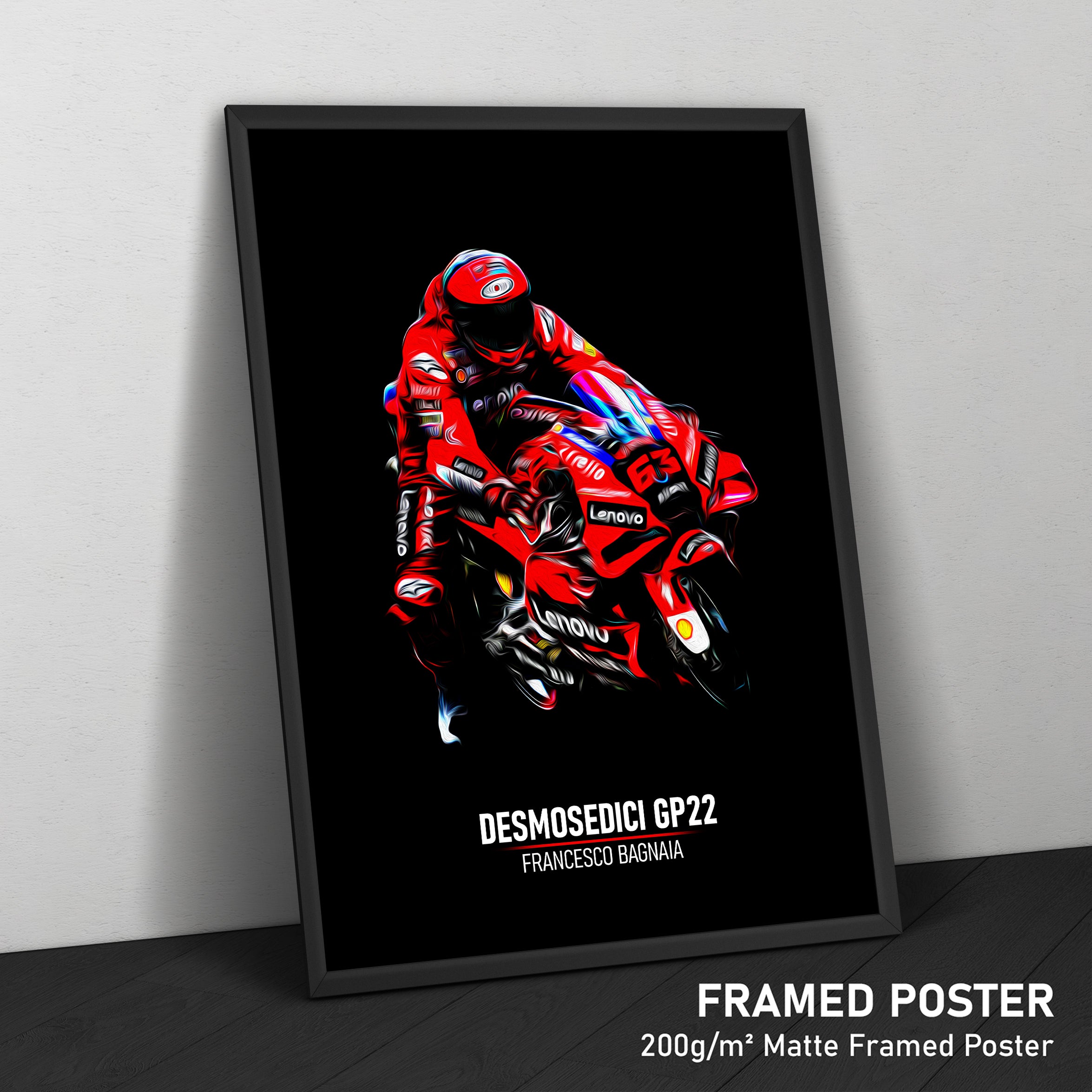 Ducati Desmosedici GP22, Francesco Bagnaia 2022 - MotoGP Print