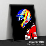 Load image into Gallery viewer, Fernando Alonso, Ferrari 2014 - Formula 1 Print
