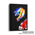 Load image into Gallery viewer, Fernando Alonso, Ferrari 2014 - Formula 1 Print
