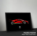 Load image into Gallery viewer, Ferrari 296 GT3 - Race Car Framed Poster Print
