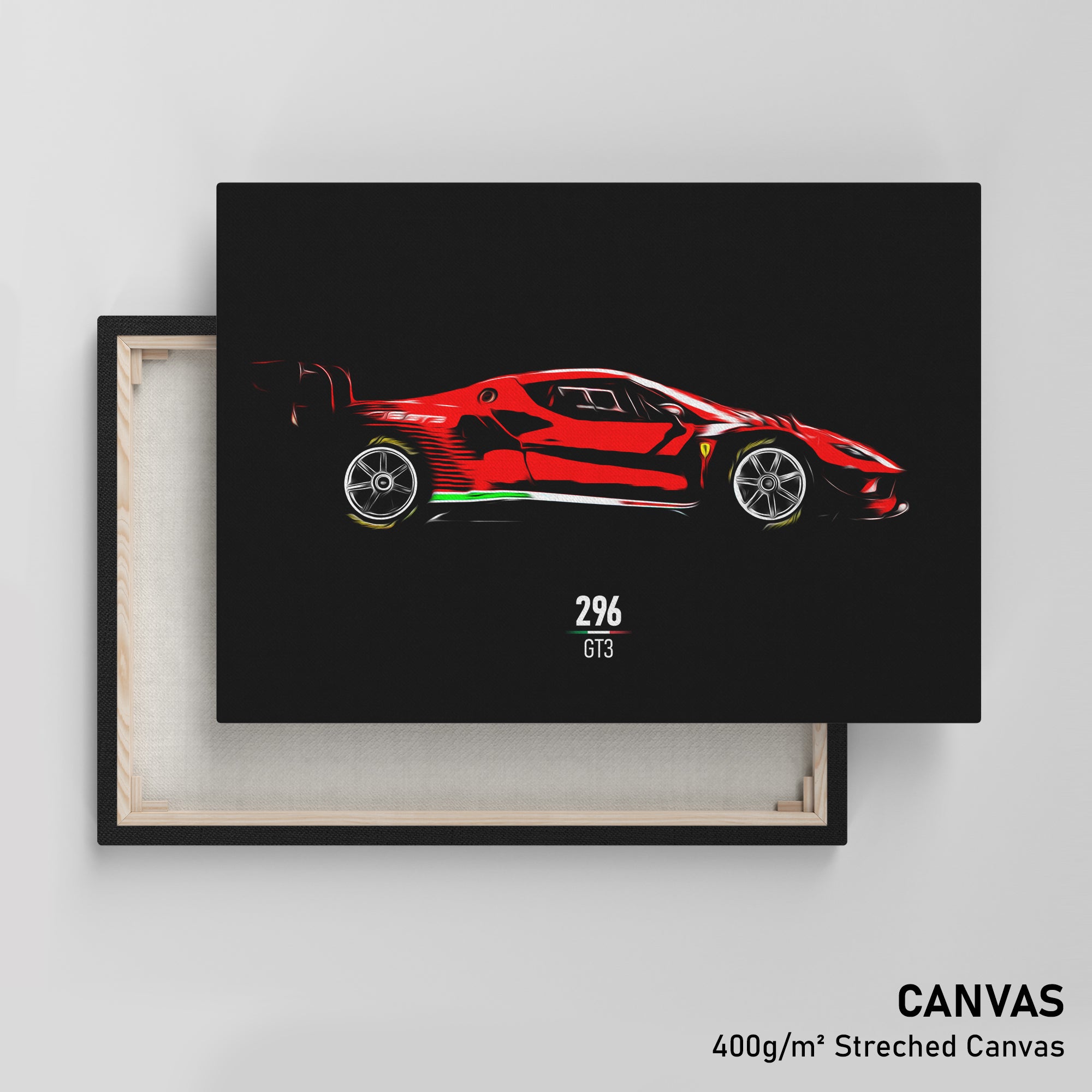 Ferrari 296 GT3 - Race Car Canvas Print