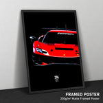 Load image into Gallery viewer, Ferrari 296 GT3, Race Car Framed Poster Print
