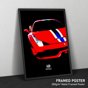 Ferrari 458 Speciale - Sports Car Print